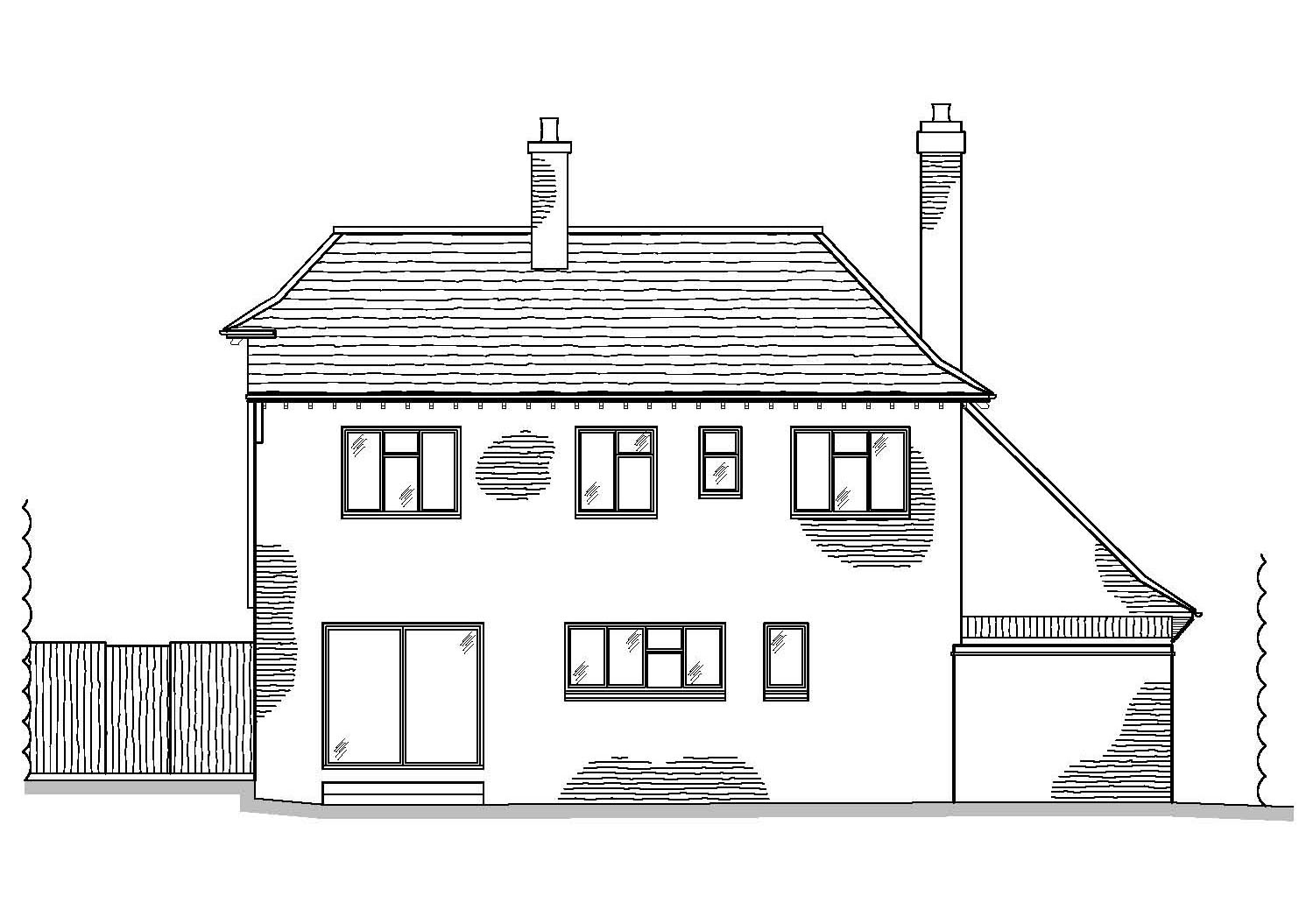 As Existing Rear Elevation by CPA Design