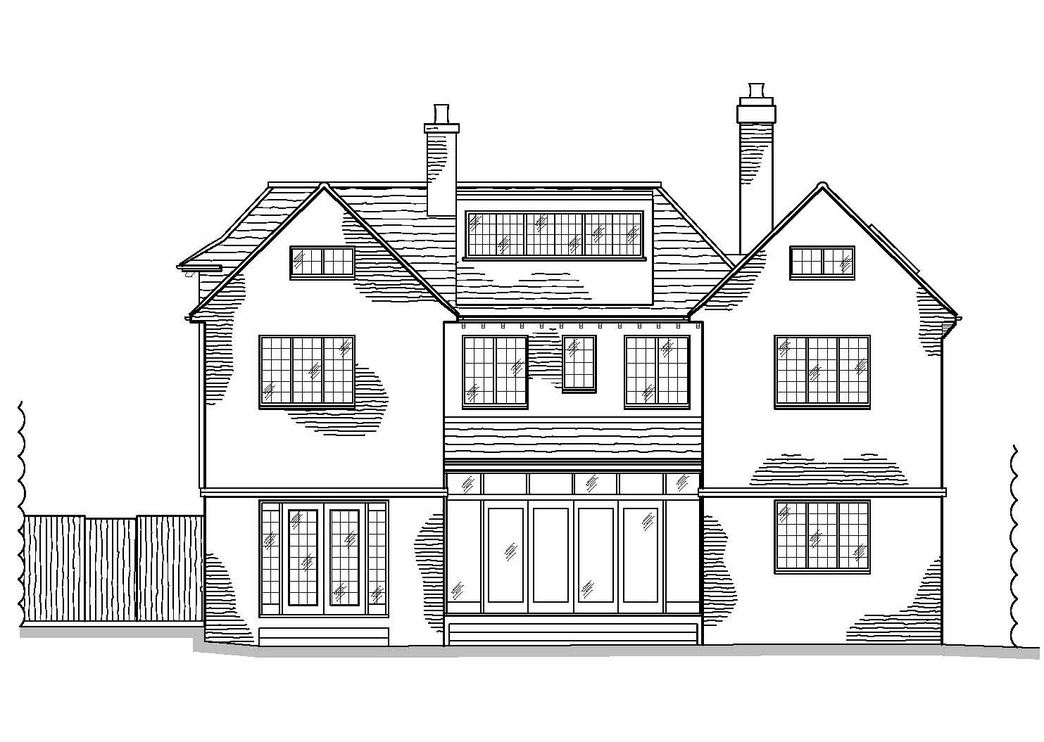 As Proposed Rear Elevation by CPA Design